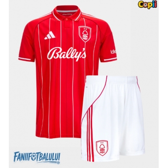 Nottingham Forest Echipament de Fotbal Replică 2025-26 Copii Acasa (+ Șorturi)